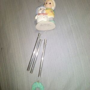 Precious moments tree ornament or wind chime out doors